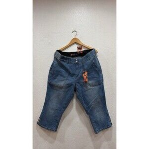 Indigo Poppy Jordyn Capri Jeans Women’s Size 20 Plus Size Blue Denim NWT